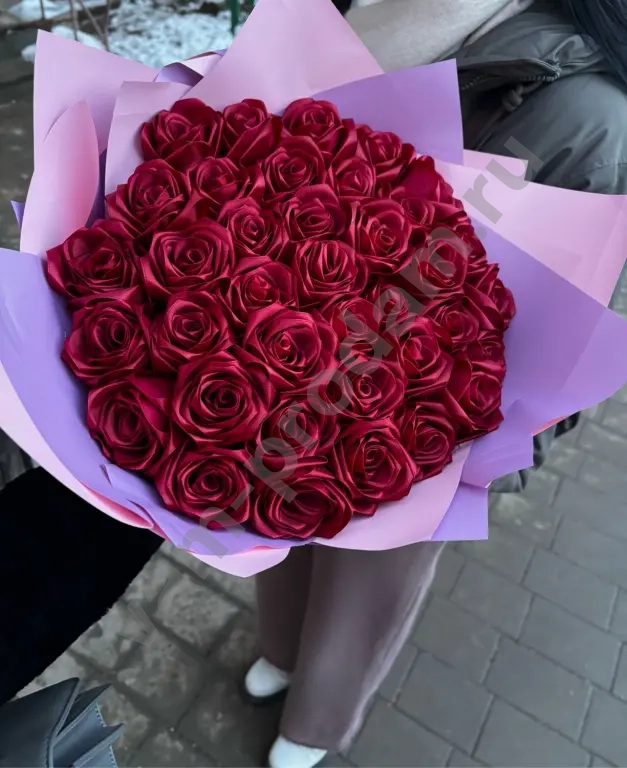 Букет из атласных роз✨