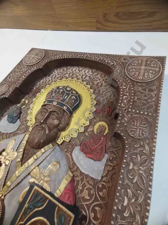 Икона из массива бука