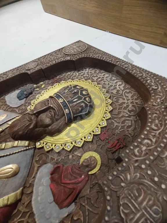 Икона из массива бука