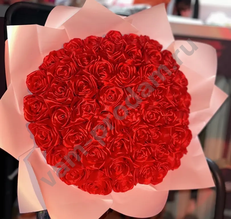 Букет из атласных роз✨