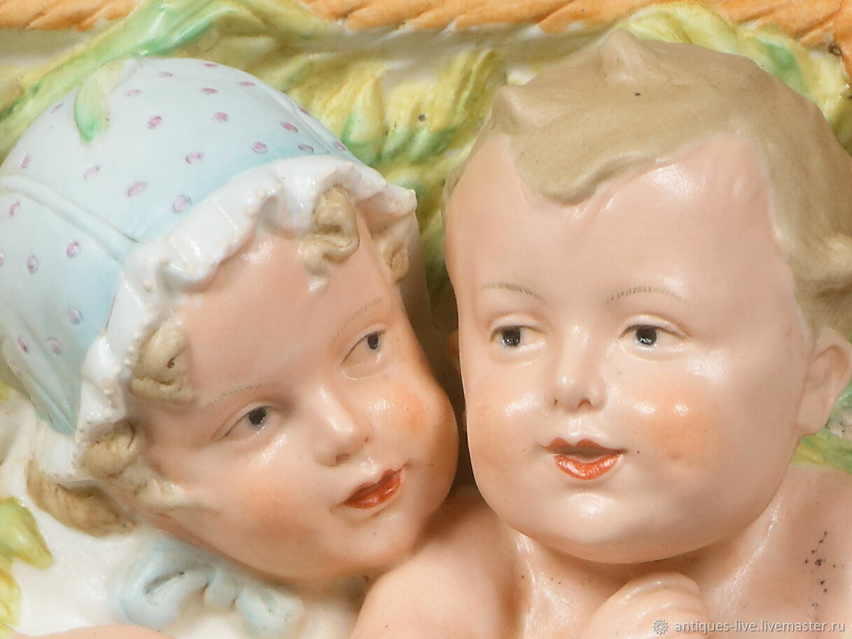 Старинная фарфоровая шкатулка. Heubach Германия