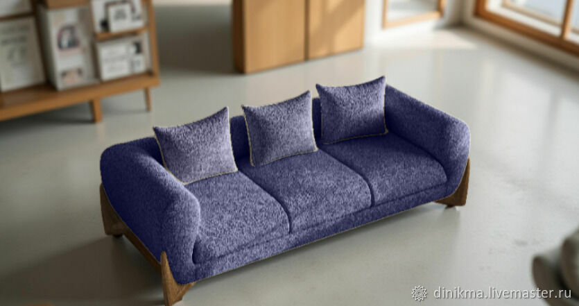 Диван прямой двухместный Shram