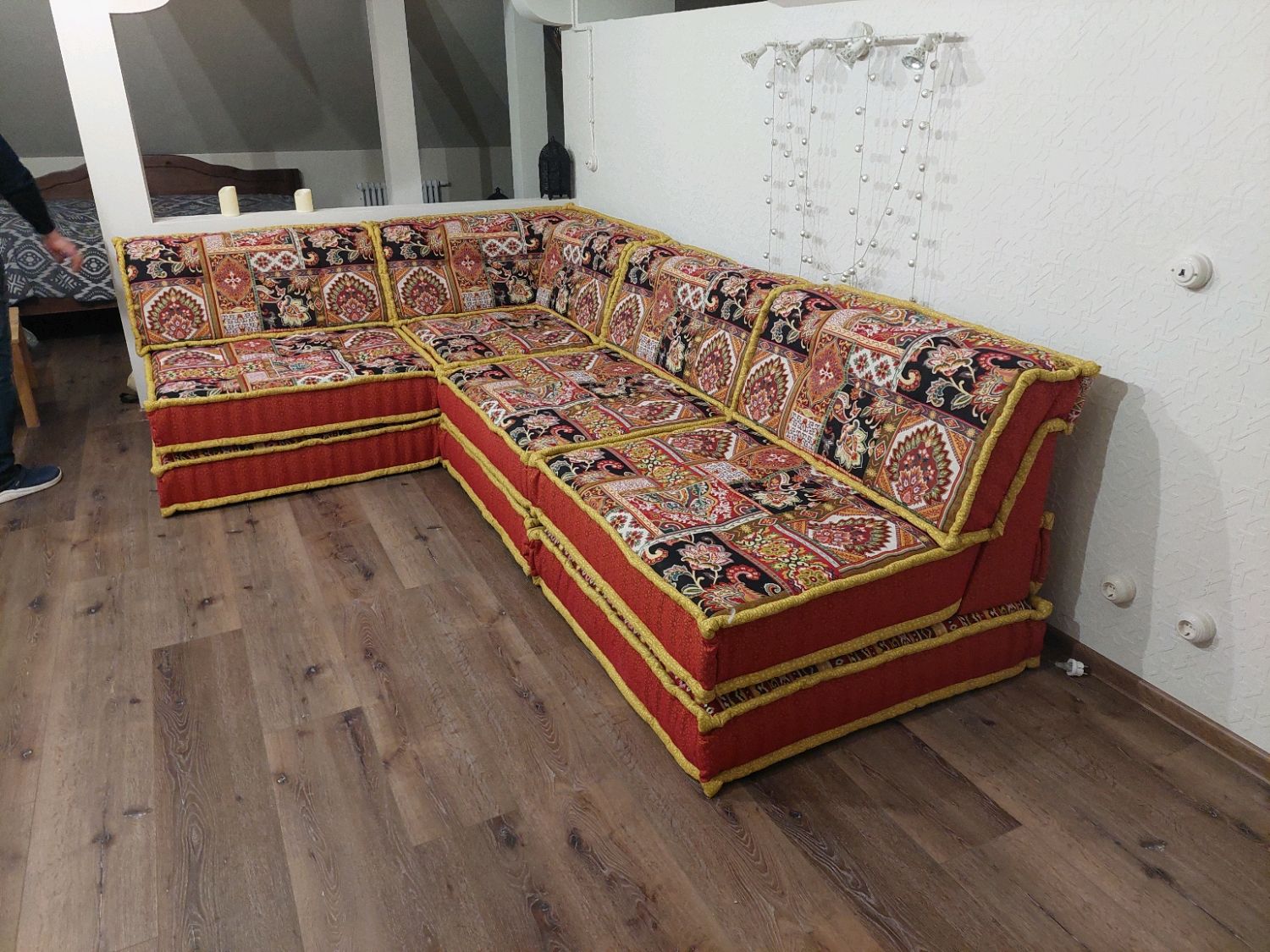 Диван Маджонг в ткани Гвидон