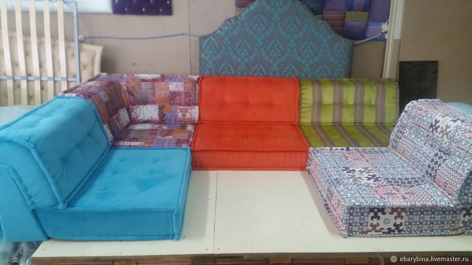 Диван в стиле Маджонг Roche Bobois