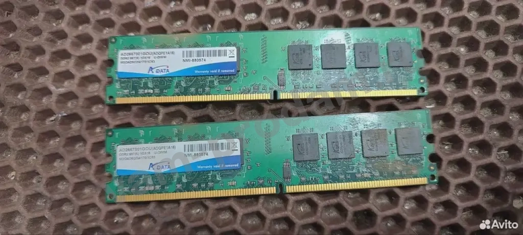 Модули памяти adata DDR2-667MHz PC2-5300 1 гб