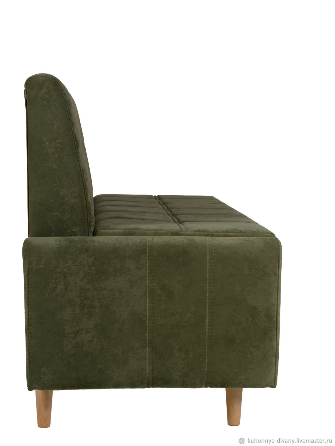 Диван на кухню с ящиком прямой, Елена , деревянные ножки