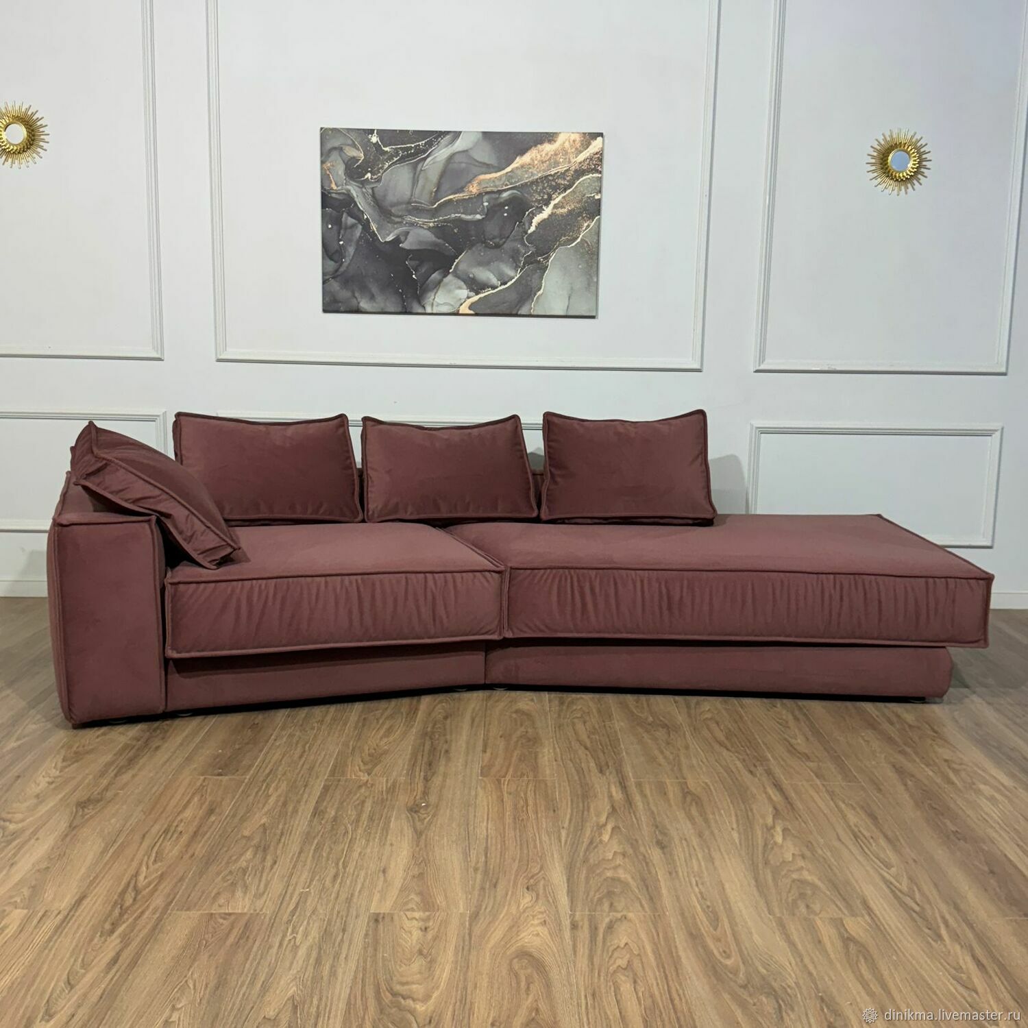 Дизайнерский диван Сандерс прямой