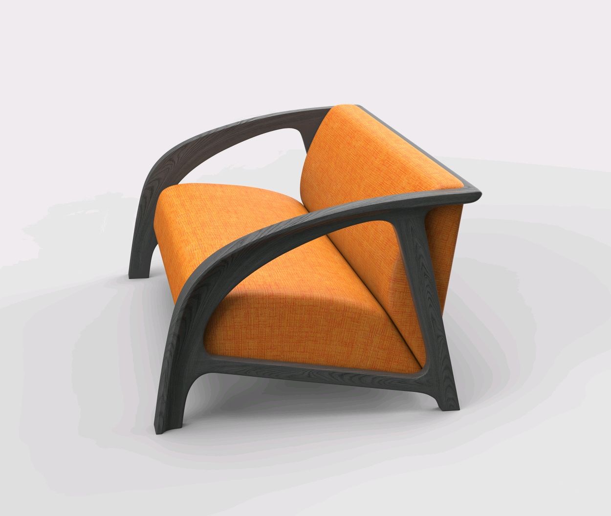 Диван двойка дизайнерский из массива