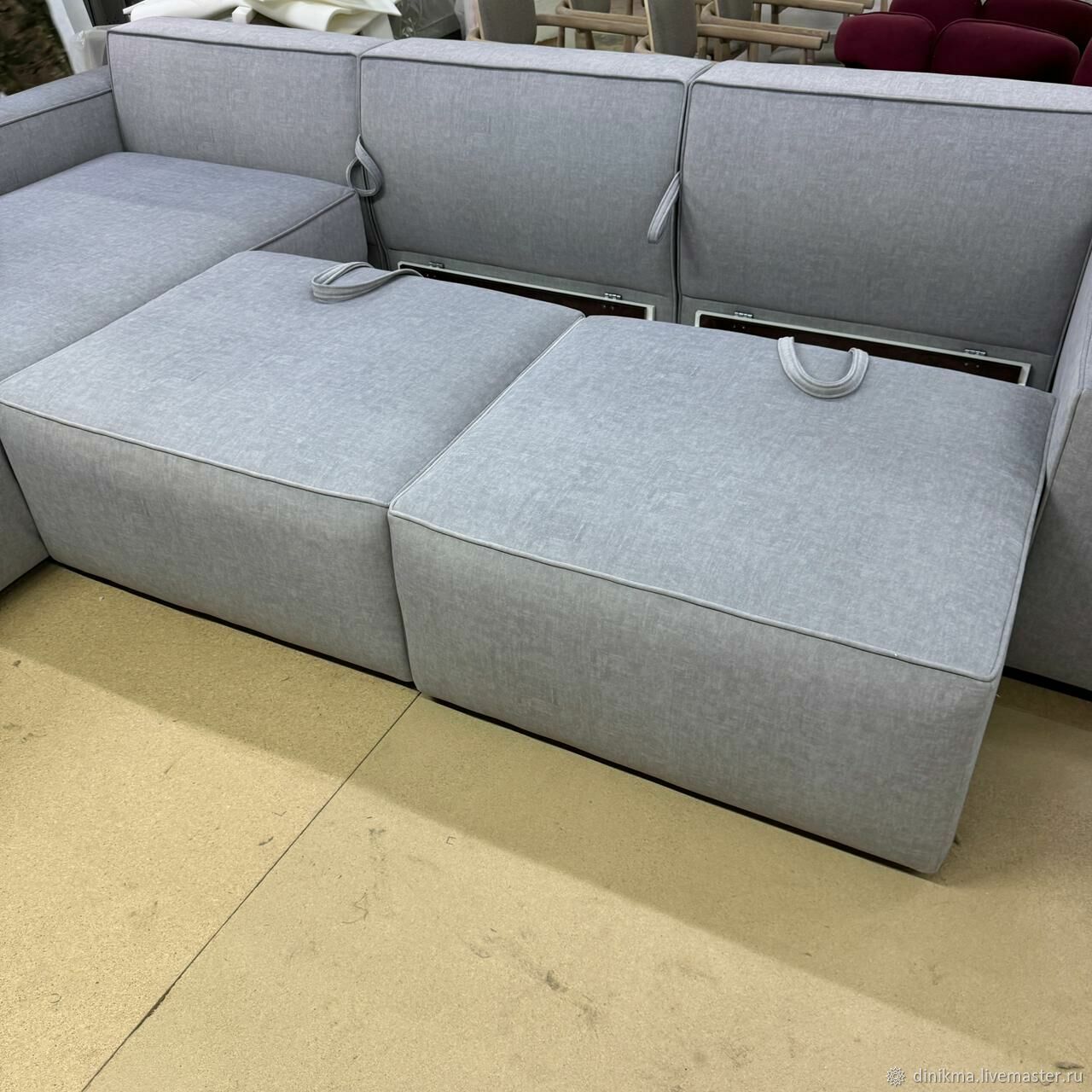 Дизайнерский диван Роялс с оттоманкой