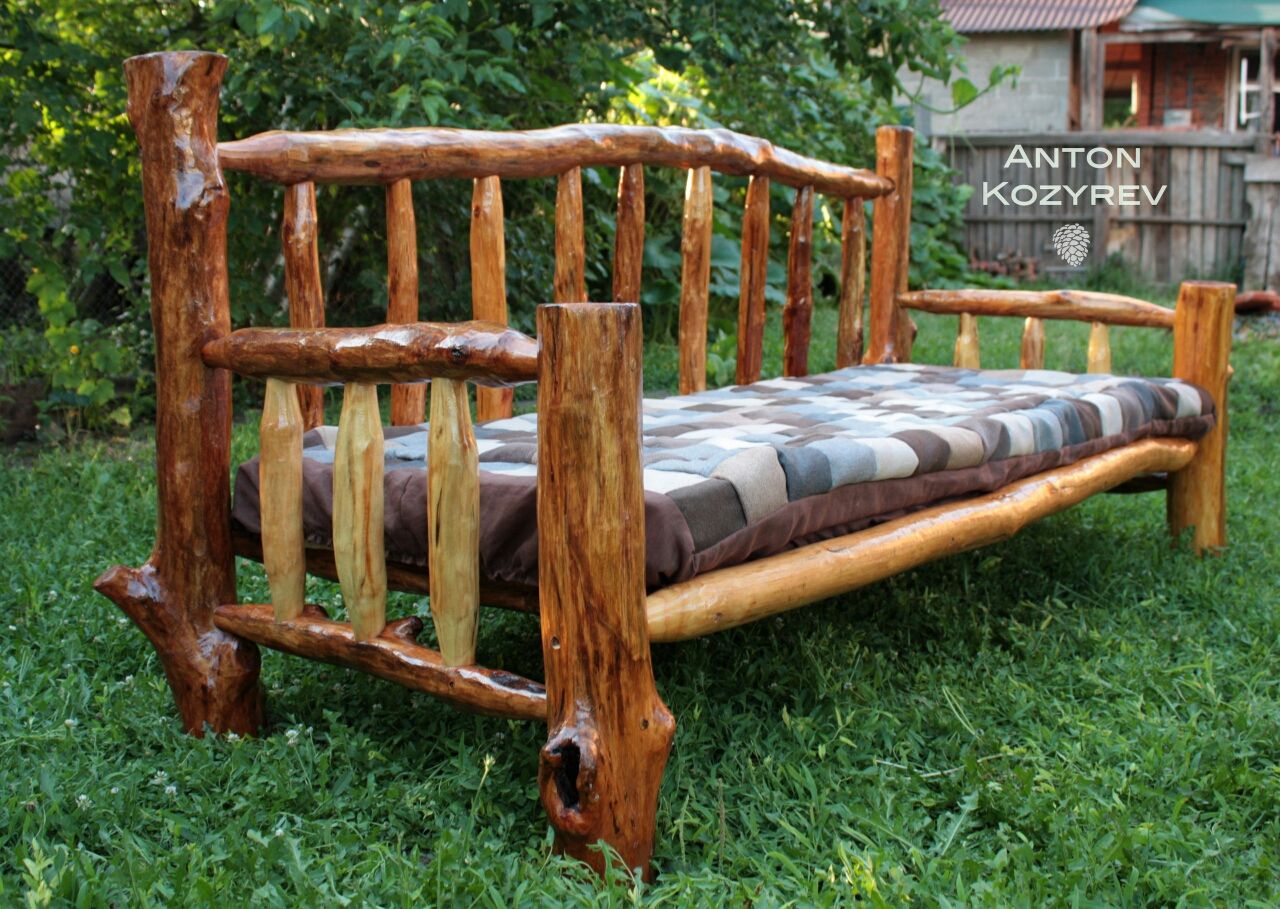 Диван из коряг в стиле рустик (экомебель)