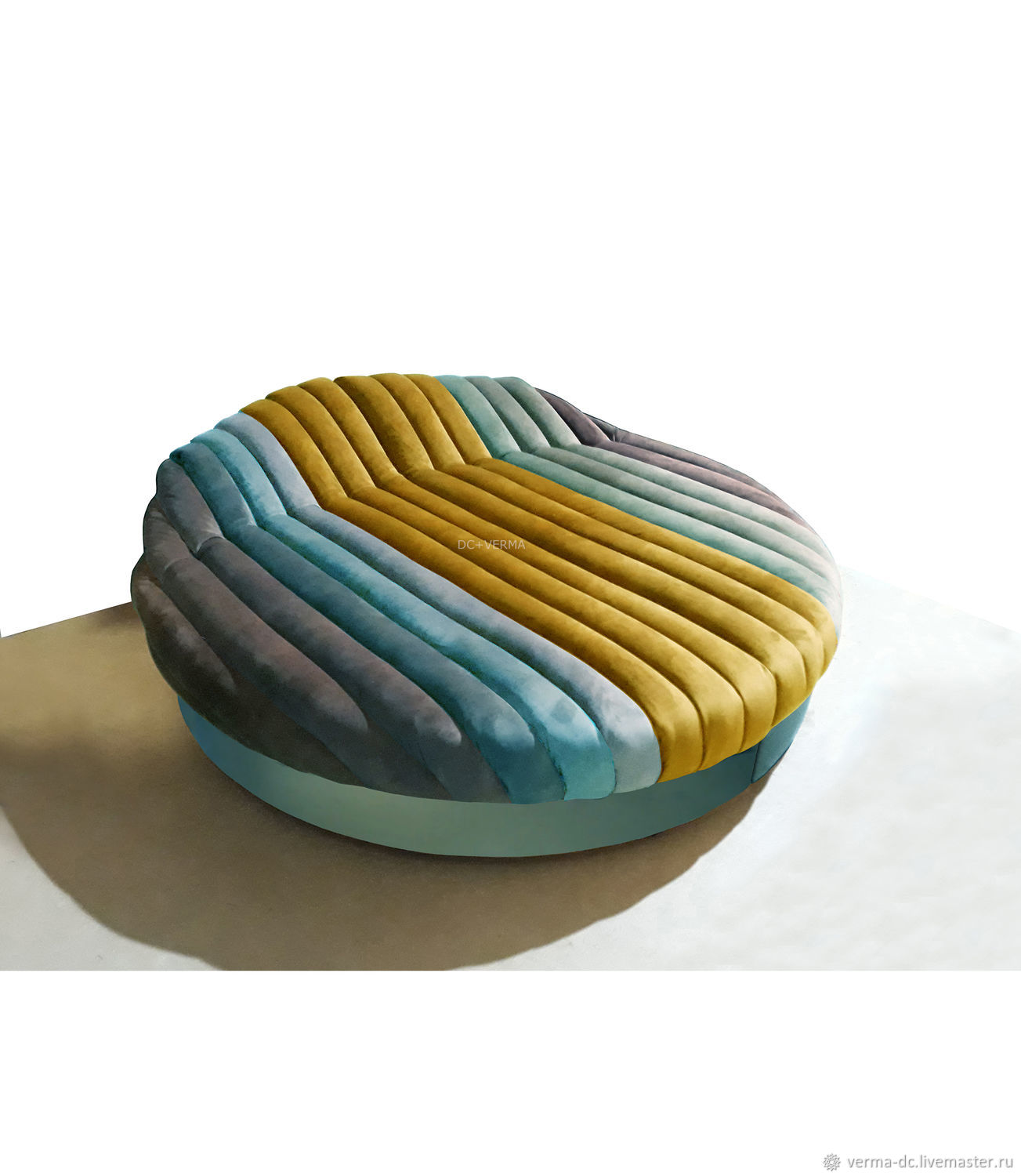 Диван для домашнего кинотеатра.Диван MIDCENTURY Coral Stripes