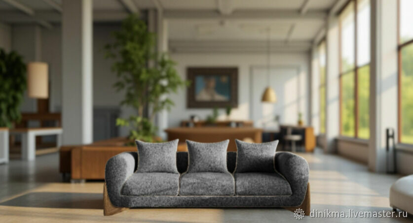 Диван Sherm дизайнерский трехместный