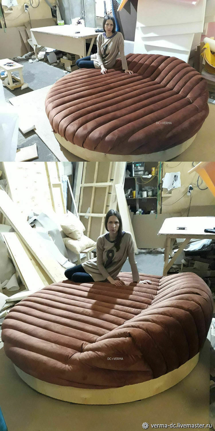 Диван для домашнего кинотеатра.Диван MIDCENTURY Coral Stripes