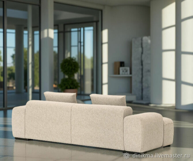 Дизайнерский диван с оттоманкой Бабблет