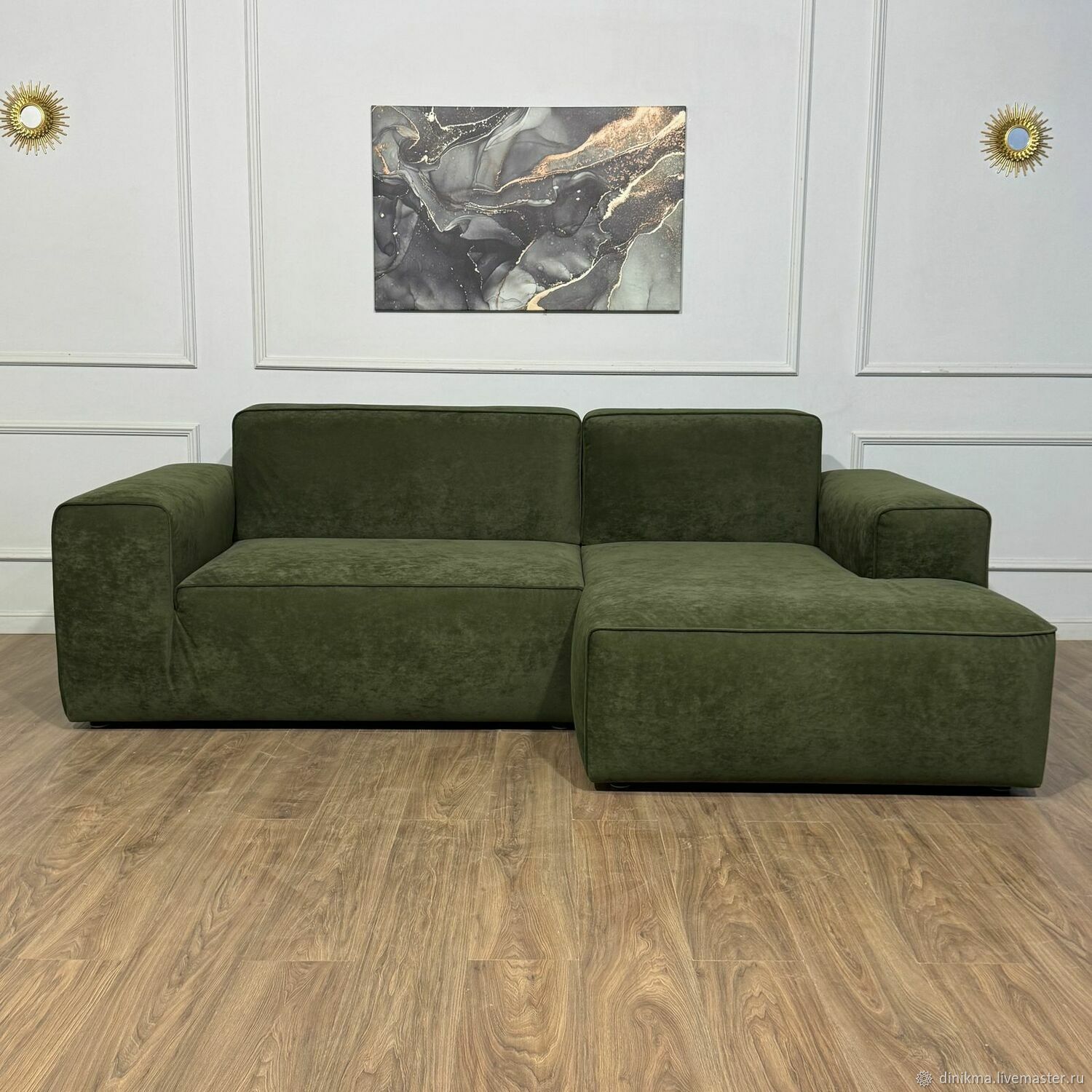 Дизайнерский диван Миллнер с оттоманкой