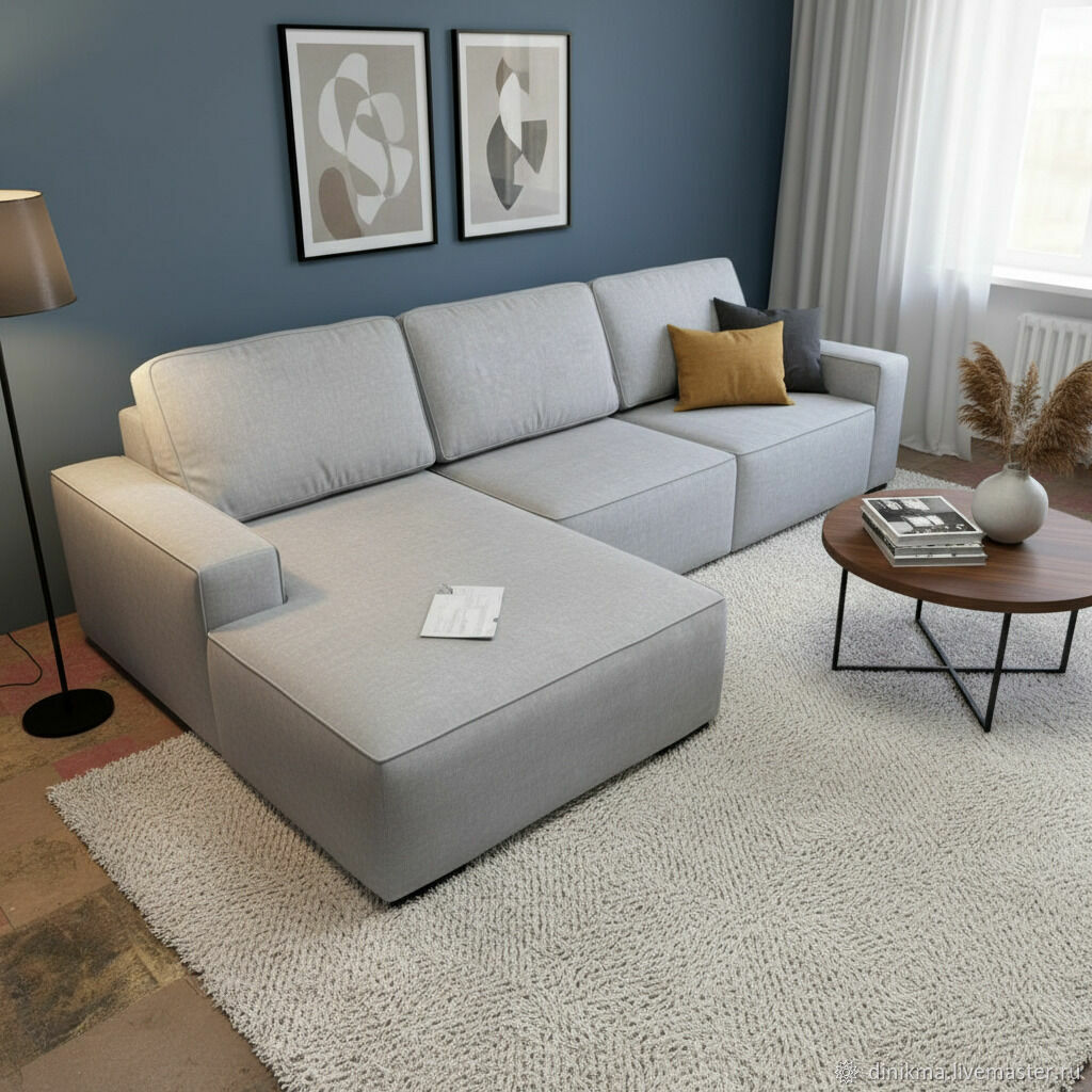 Дизайнерский диван Роялс с оттоманкой