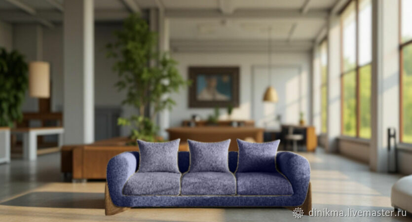 Диван прямой двухместный Shram