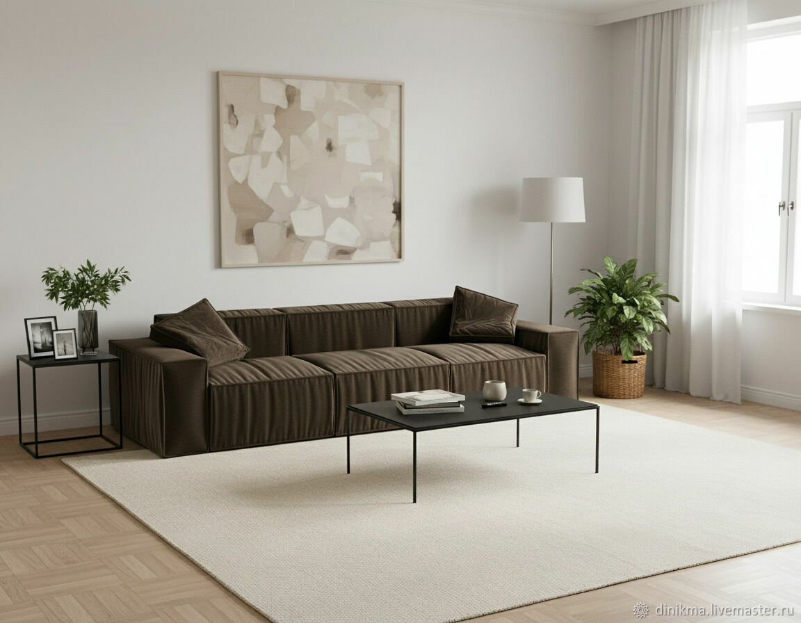 Дизайнерский диван Фоллс трехместный