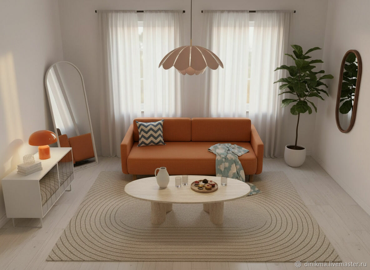 Дизайнерский диван Гиссней прямой