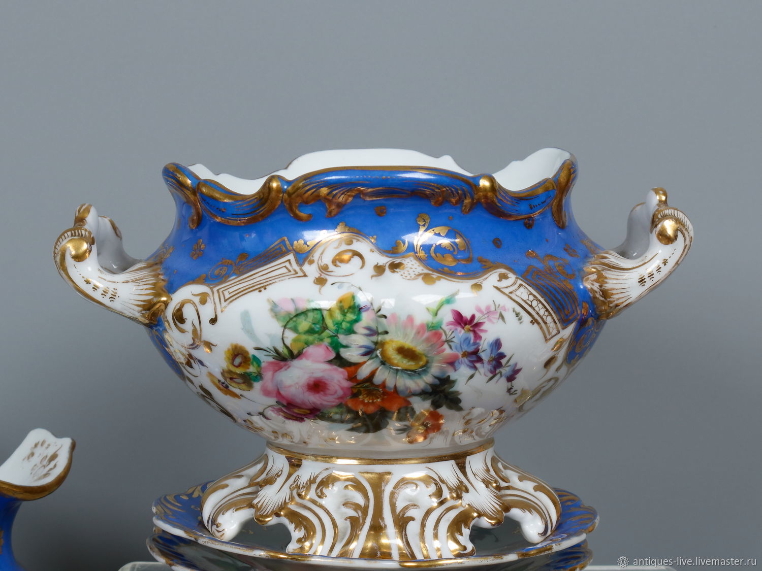 Антикварный кофейный сервиз. Франция.ХIХ век