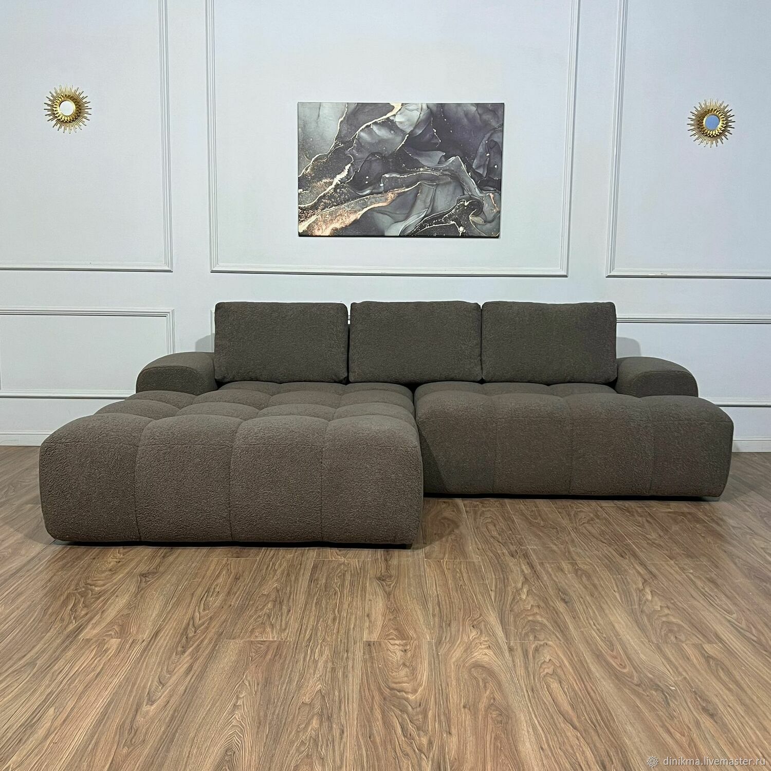 Дизайнерский диван Бамббл с оттоманкой