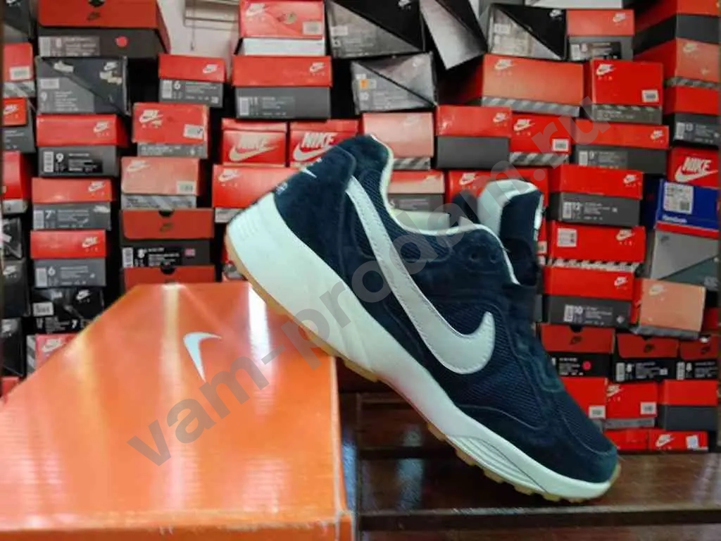 NIKE NIGHTGAZER (СИНИЕ, ЗАМША,СЕТКА)