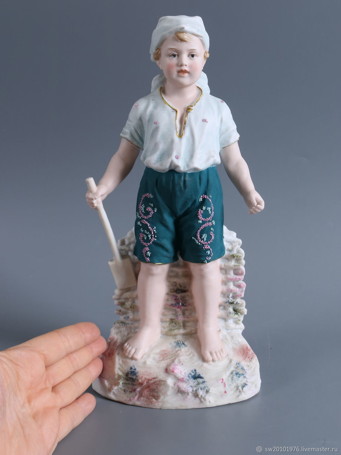 Редкая! Старинная статуэтка. Gebruder Heubach. Германия