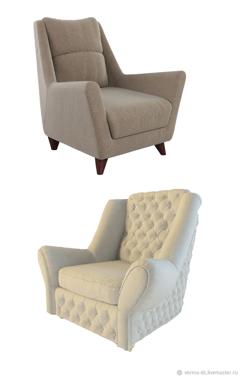 Диван и Кресло в стиле MIDCENTURY