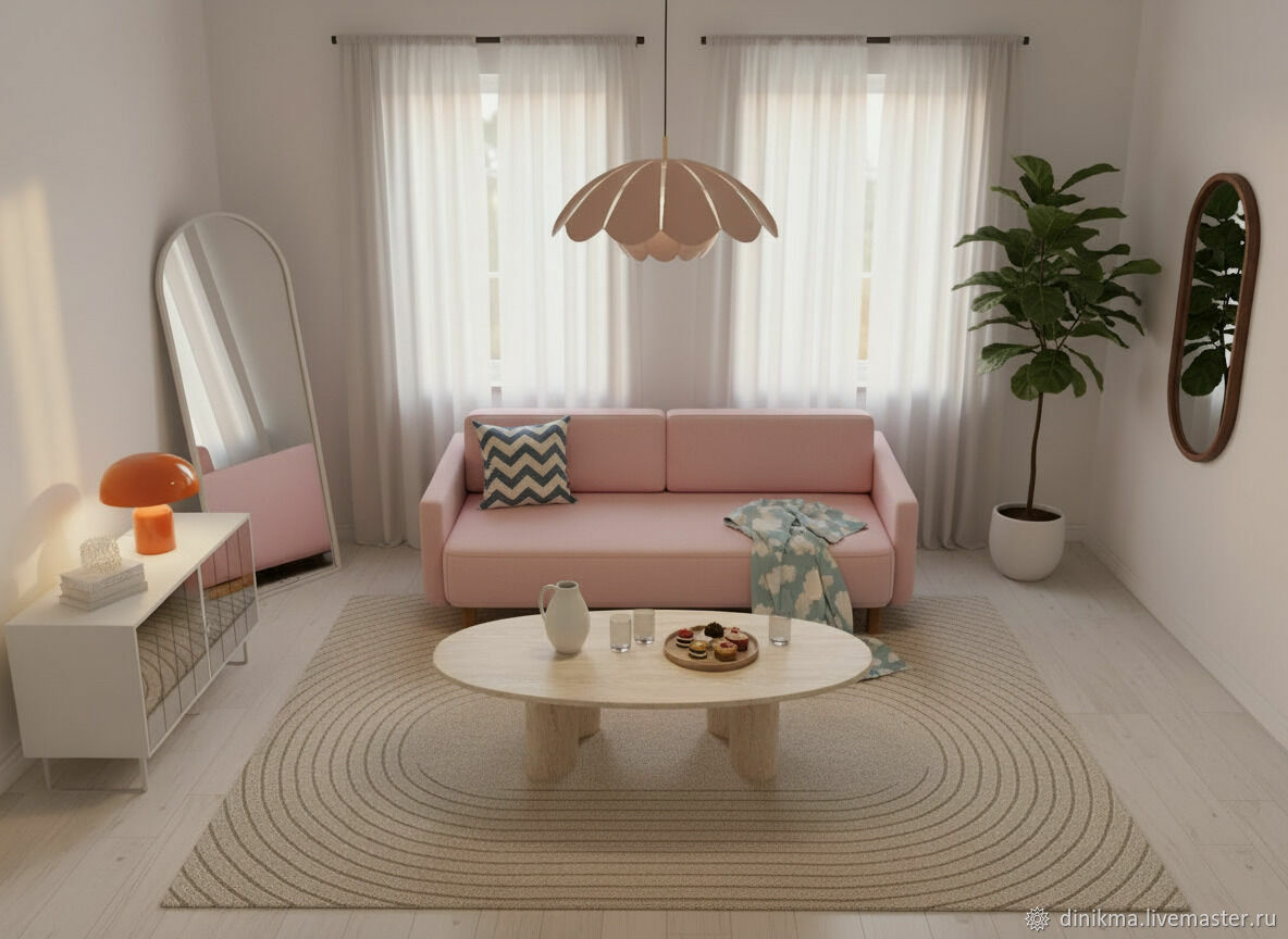 Дизайнерский диван Гинес прямой