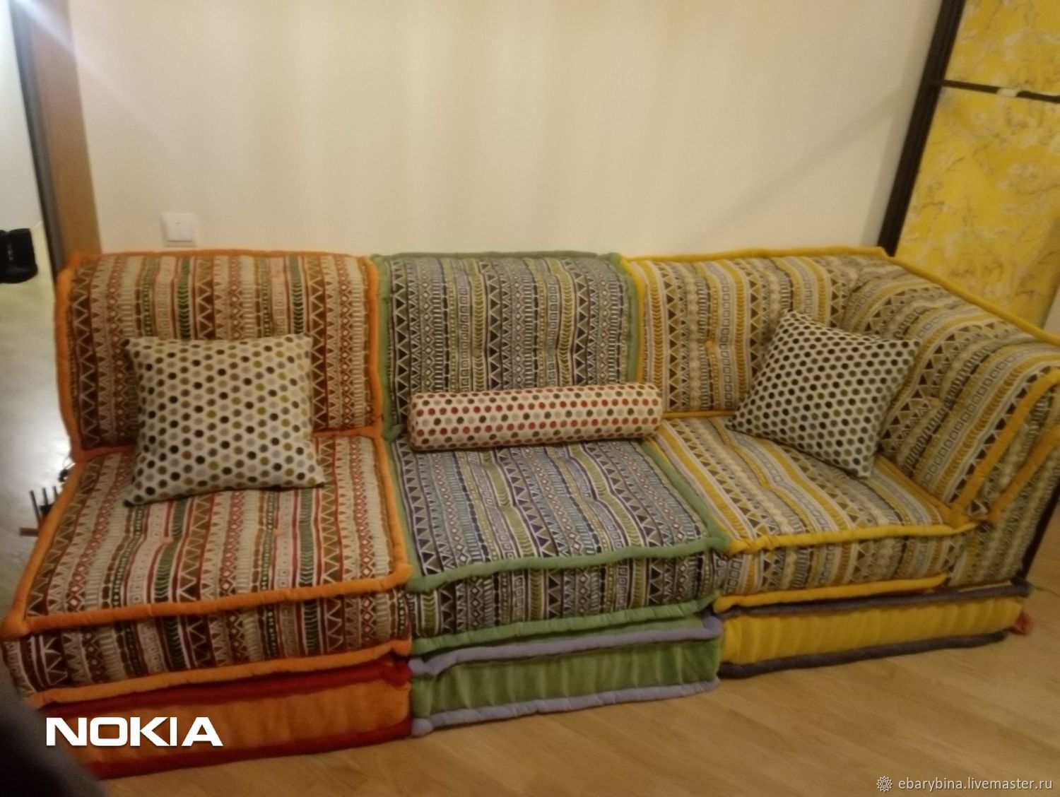 Диван Маджонг в ткани Онтарио