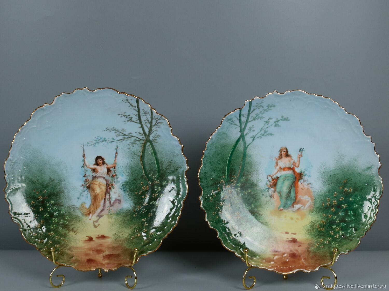 Старинные декоративные блюда. Limoges. Франция