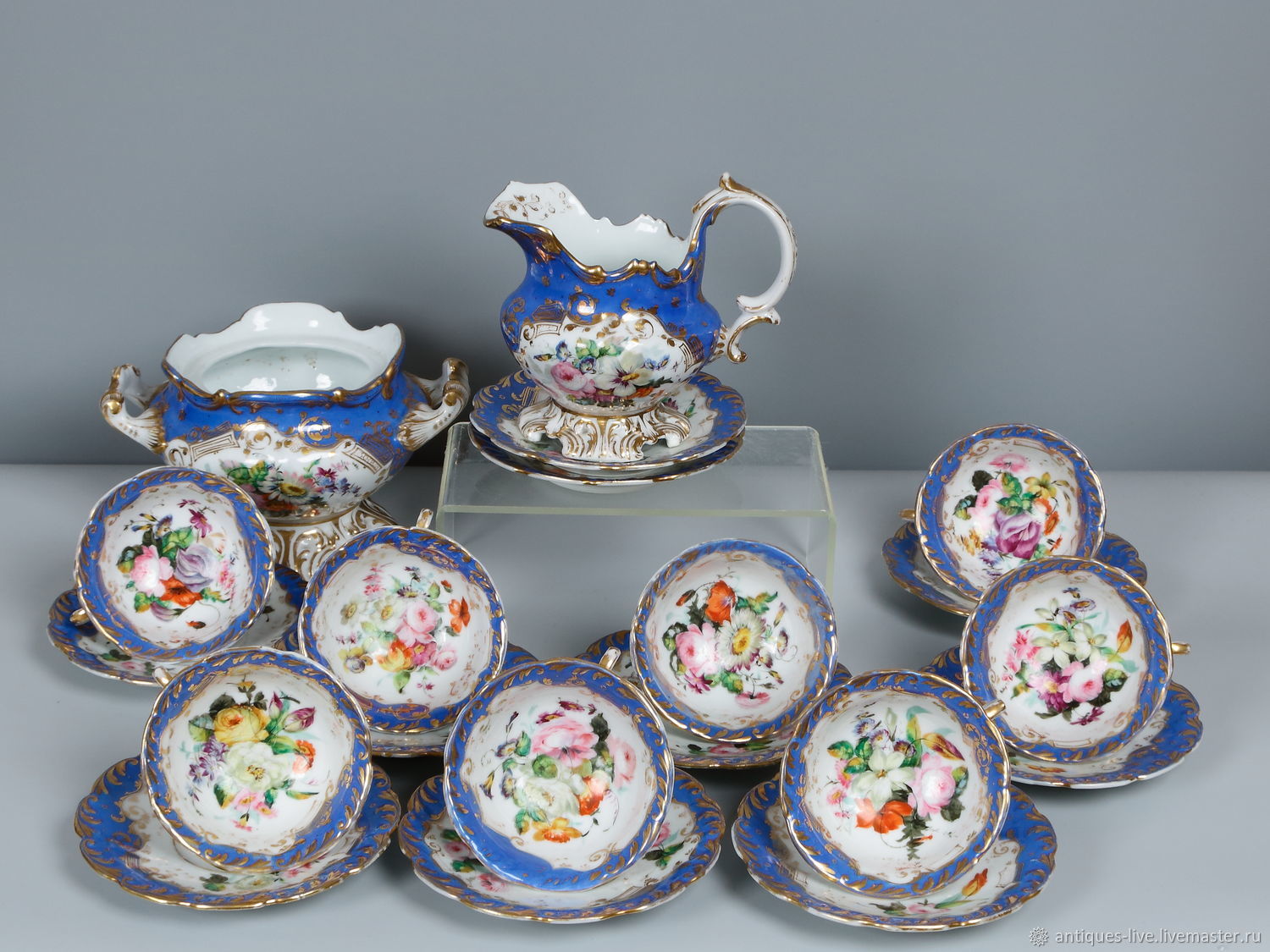 Антикварный кофейный сервиз. Франция.ХIХ век