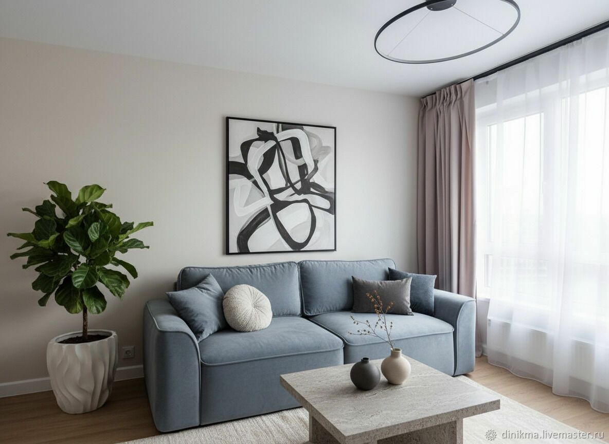 Дизайнерский диван Коминко прямой двухместный