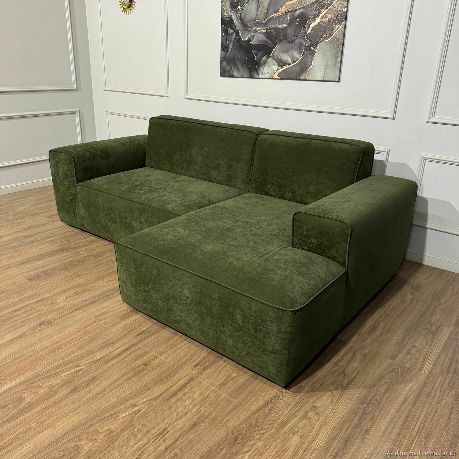 Дизайнерский диван Миллнер с оттоманкой