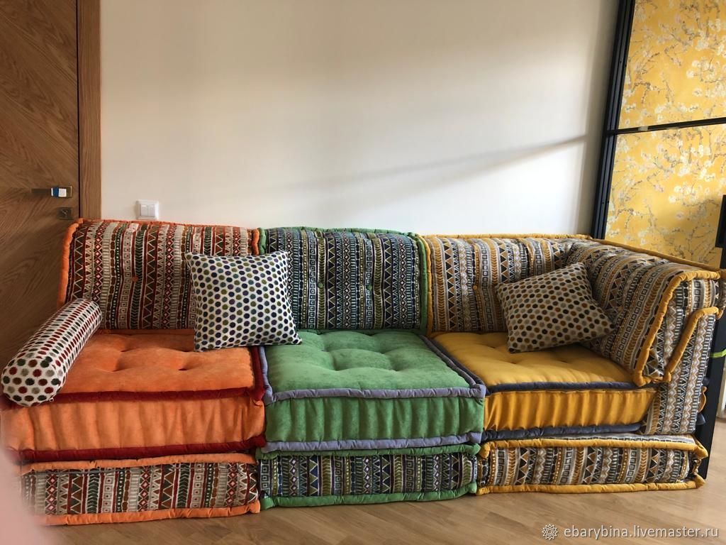 Диван Маджонг в ткани Онтарио