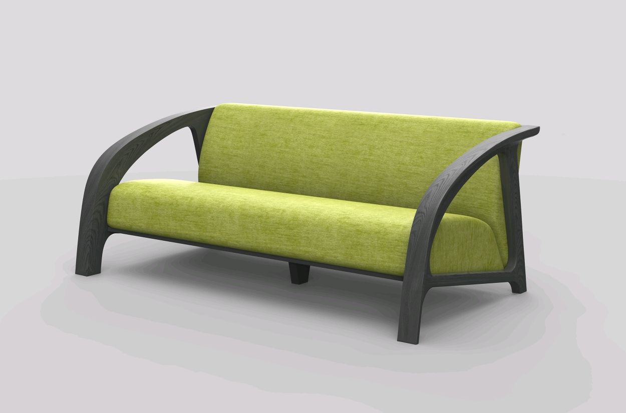 Диван двойка дизайнерский из массива