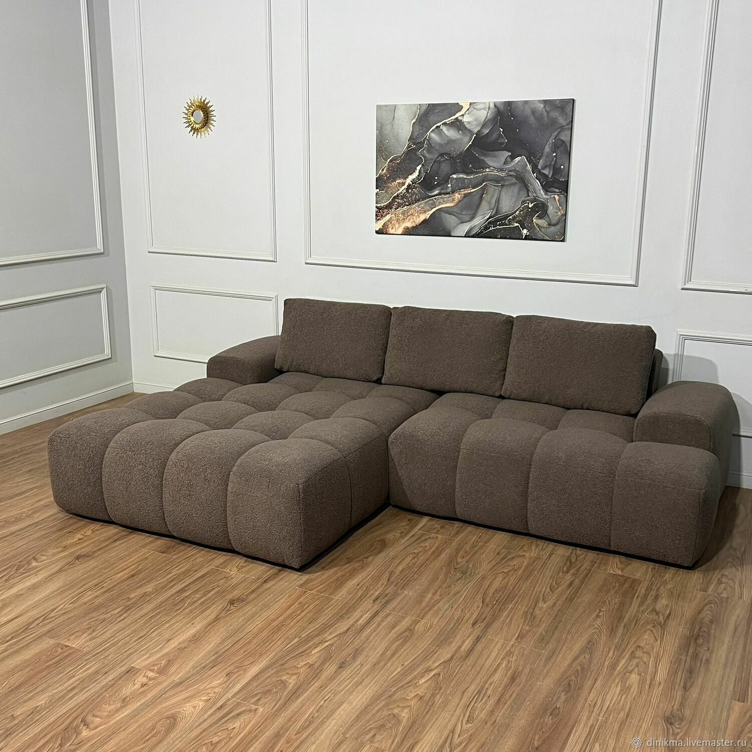 Дизайнерский диван Бамббл с оттоманкой