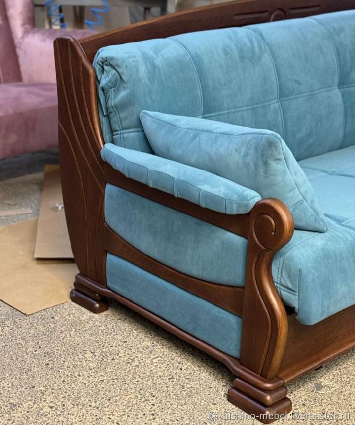 Диван из массива бука Аккордеон