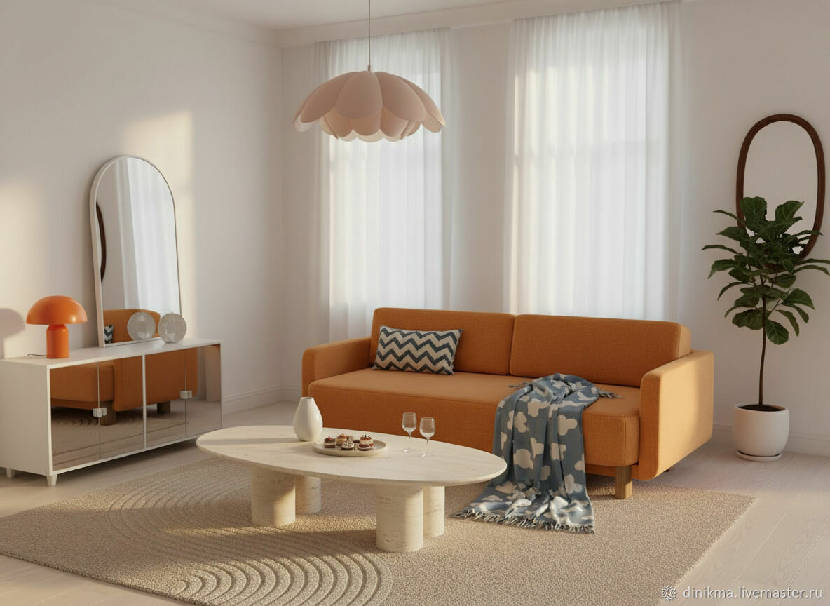 Дизайнерский диван Гиссней прямой