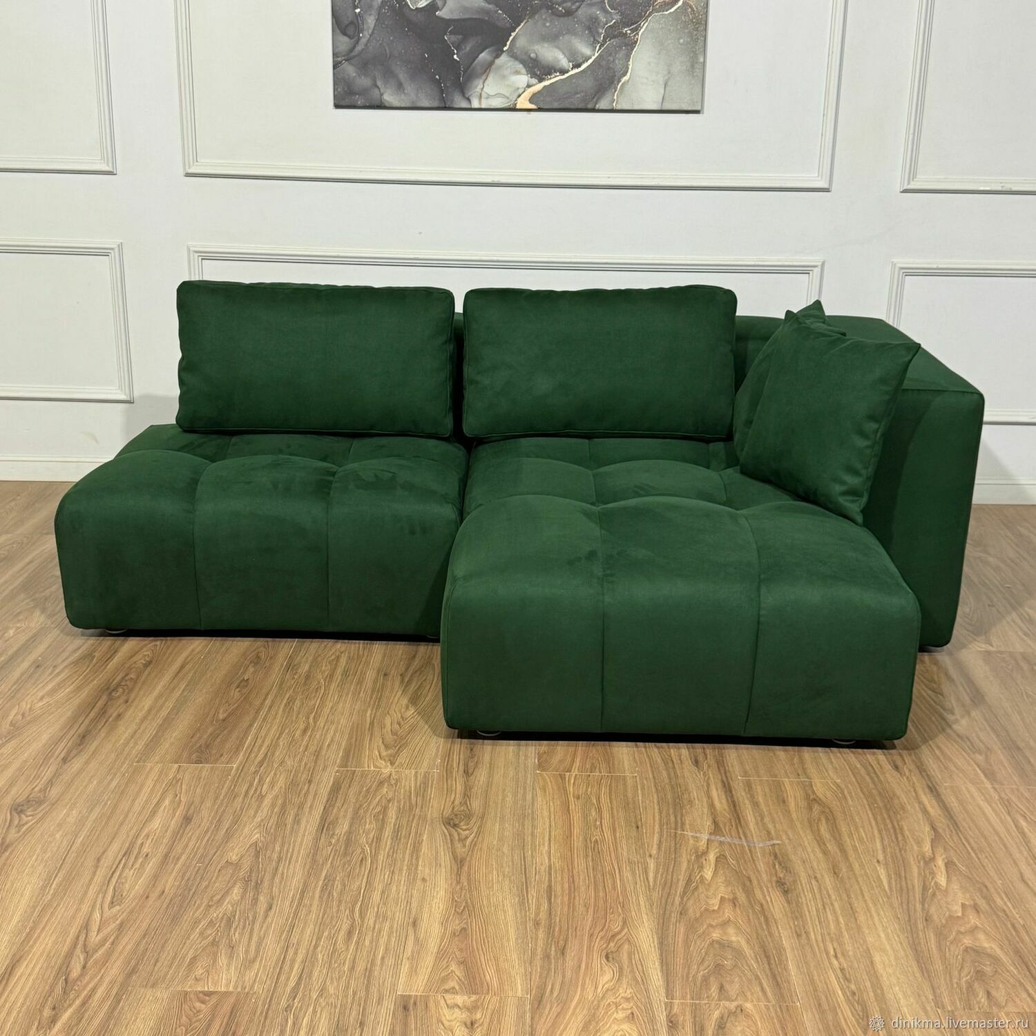 Дизайнерский диван Ронзин с оттоманкой