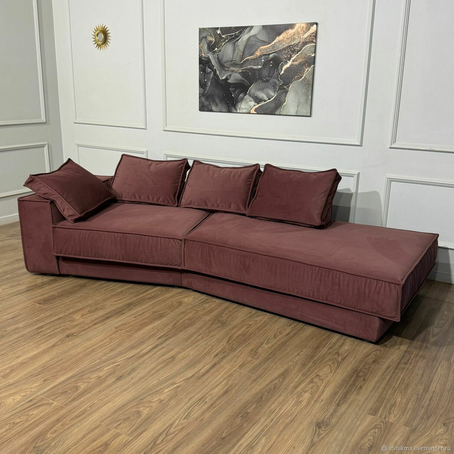 Дизайнерский диван Сандерс прямой