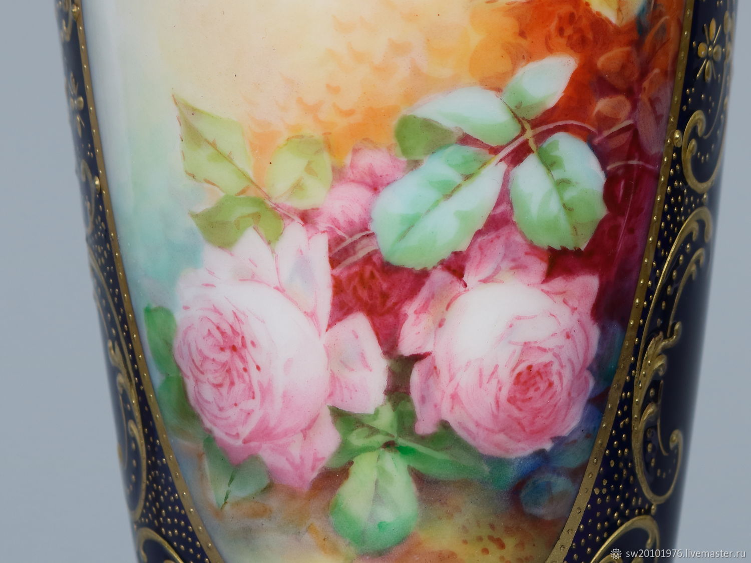 Редкая! Старинная вазочка. Limoges France