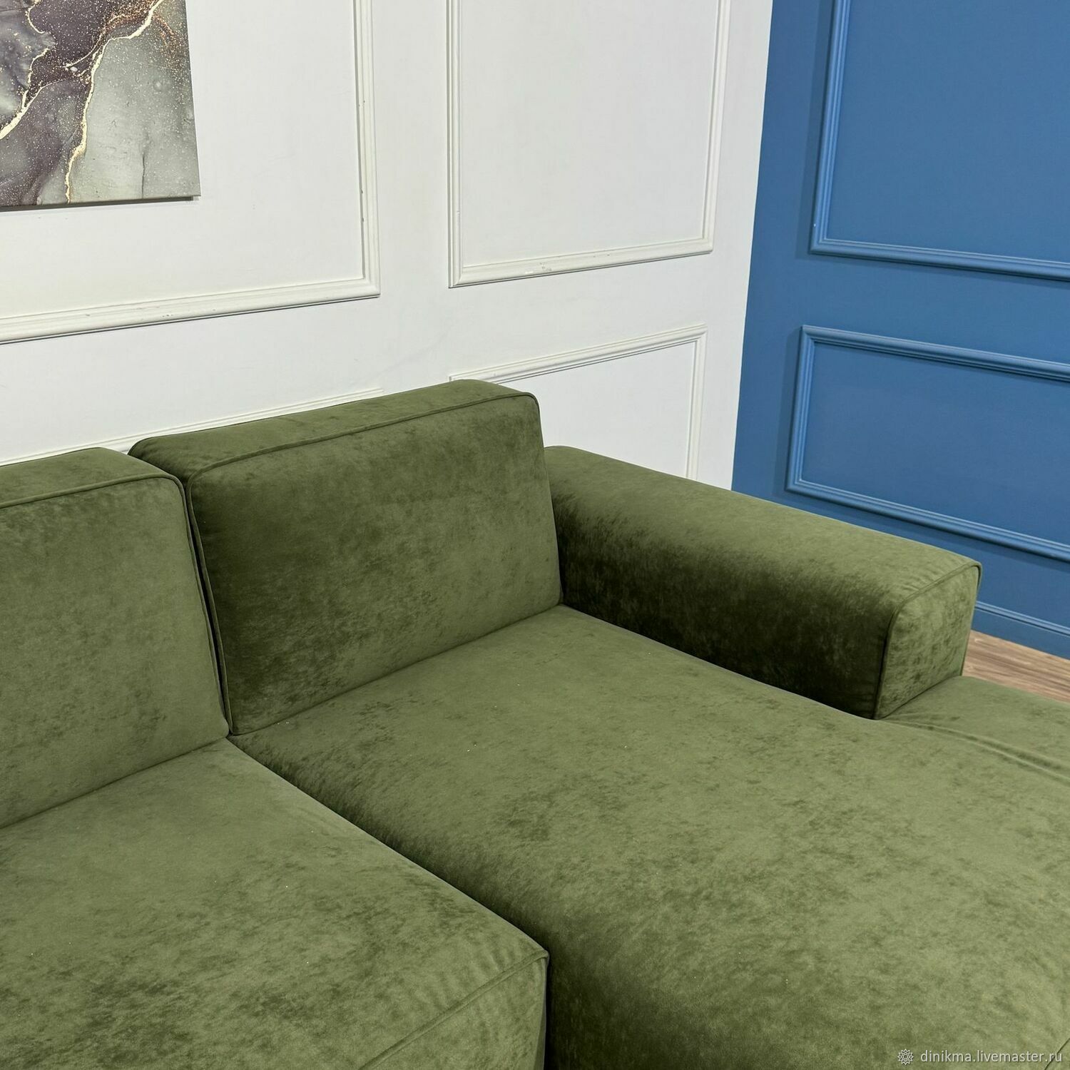 Дизайнерский диван Миллнер с оттоманкой