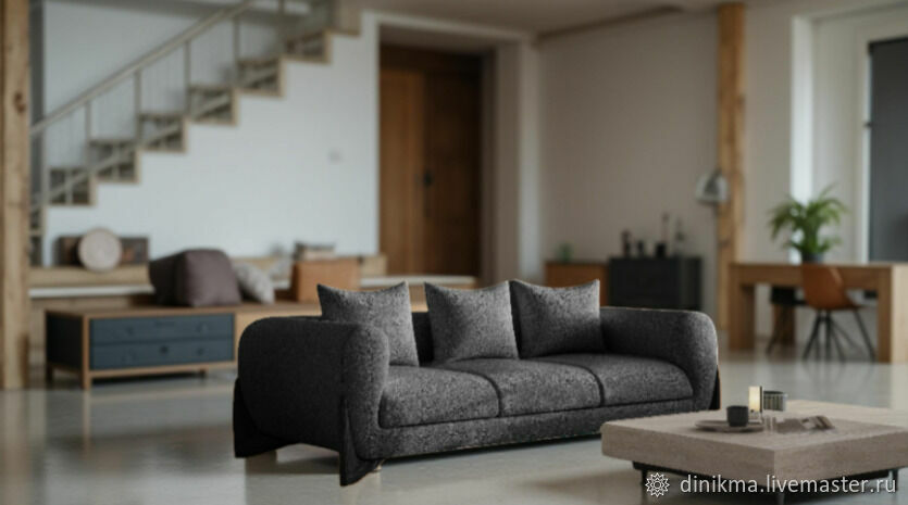 Диван Sherm дизайнерский трехместный