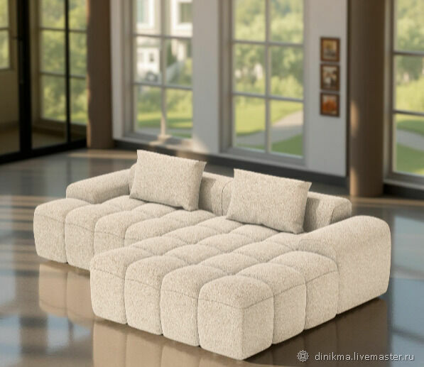 Дизайнерский диван с оттоманкой Бабблет