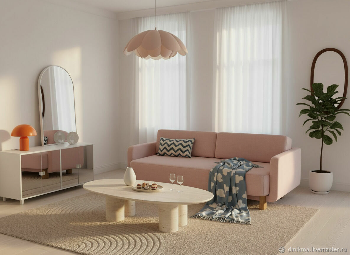 Дизайнерский диван Гинес прямой