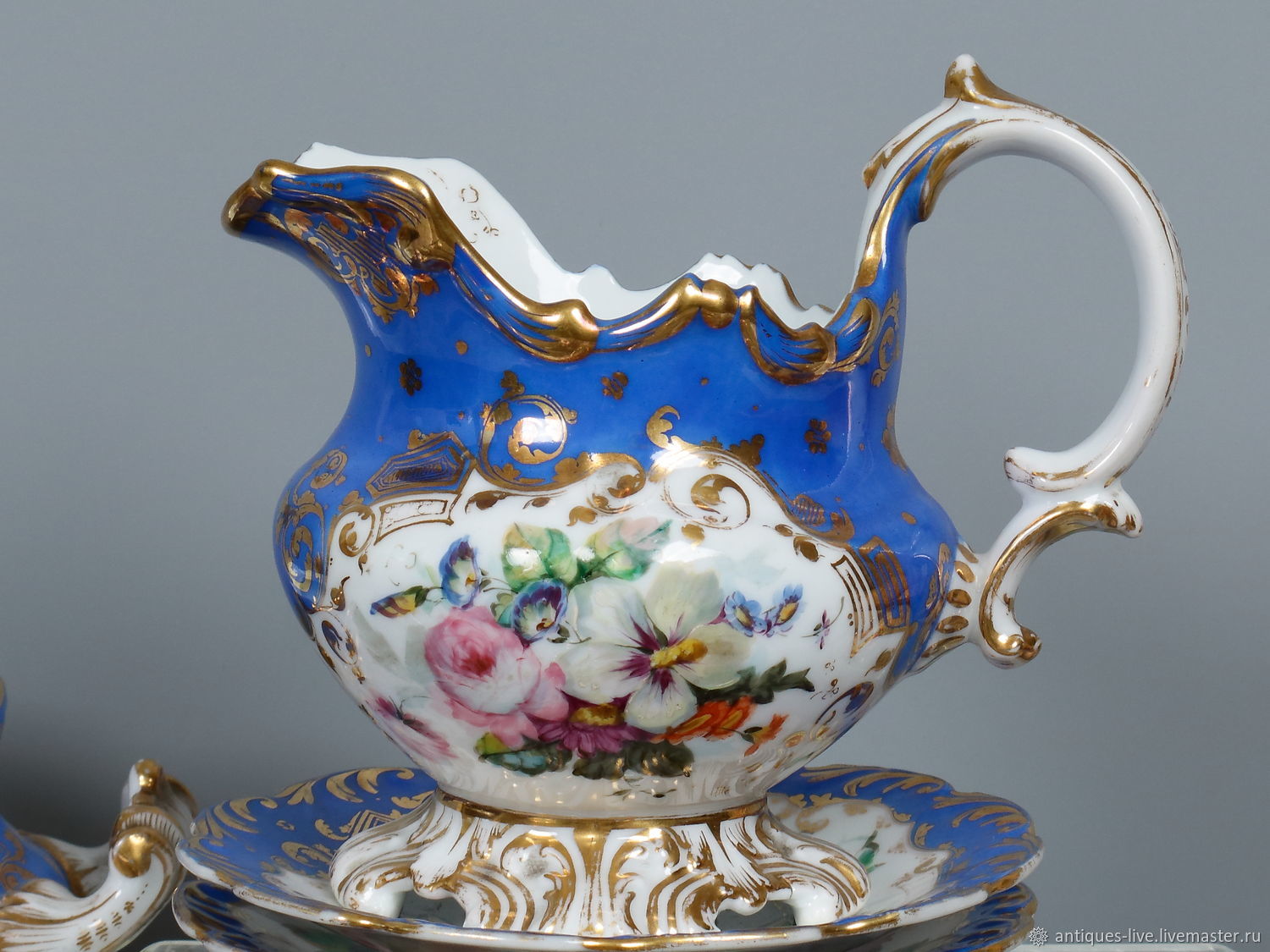 Антикварный кофейный сервиз. Франция.ХIХ век