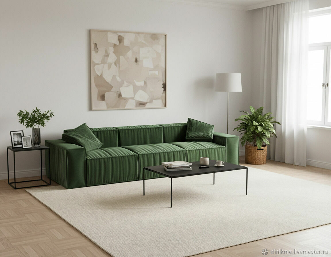 Дизайнерский диван Фолдио трехместный