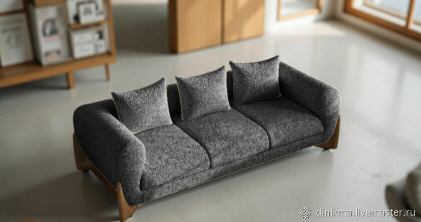 Диван Sherm дизайнерский трехместный