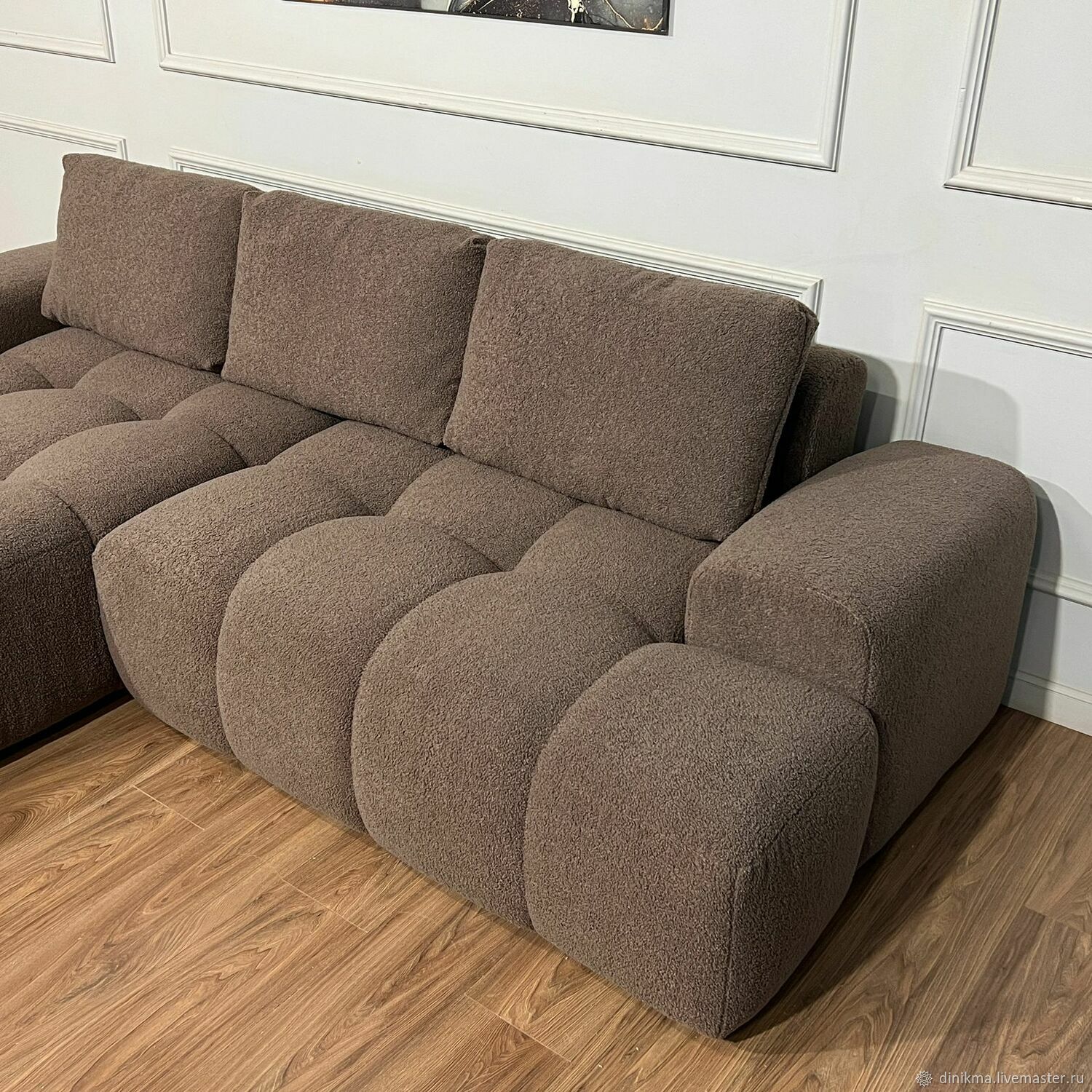 Дизайнерский диван Бамббл с оттоманкой